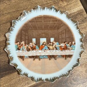 Decorative Plate featuring the Last Supper/Religious Decor